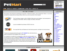 Tablet Screenshot of petmart.co.nz